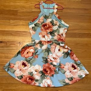Light Blue Floral Dress
